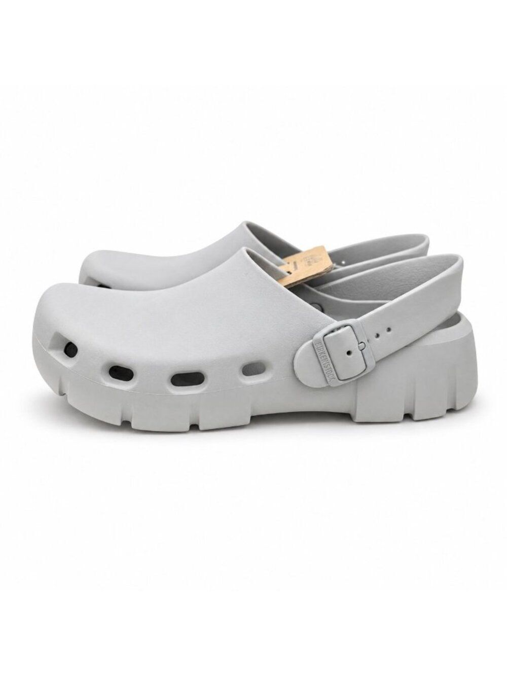 Birkenstock Birki Flow EVA Clogs Mens EU 44 US 11 Gray Sport Recovery Slip On